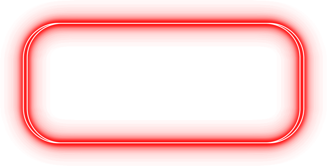 Glowing Red Neon Curved Rectangle Outline